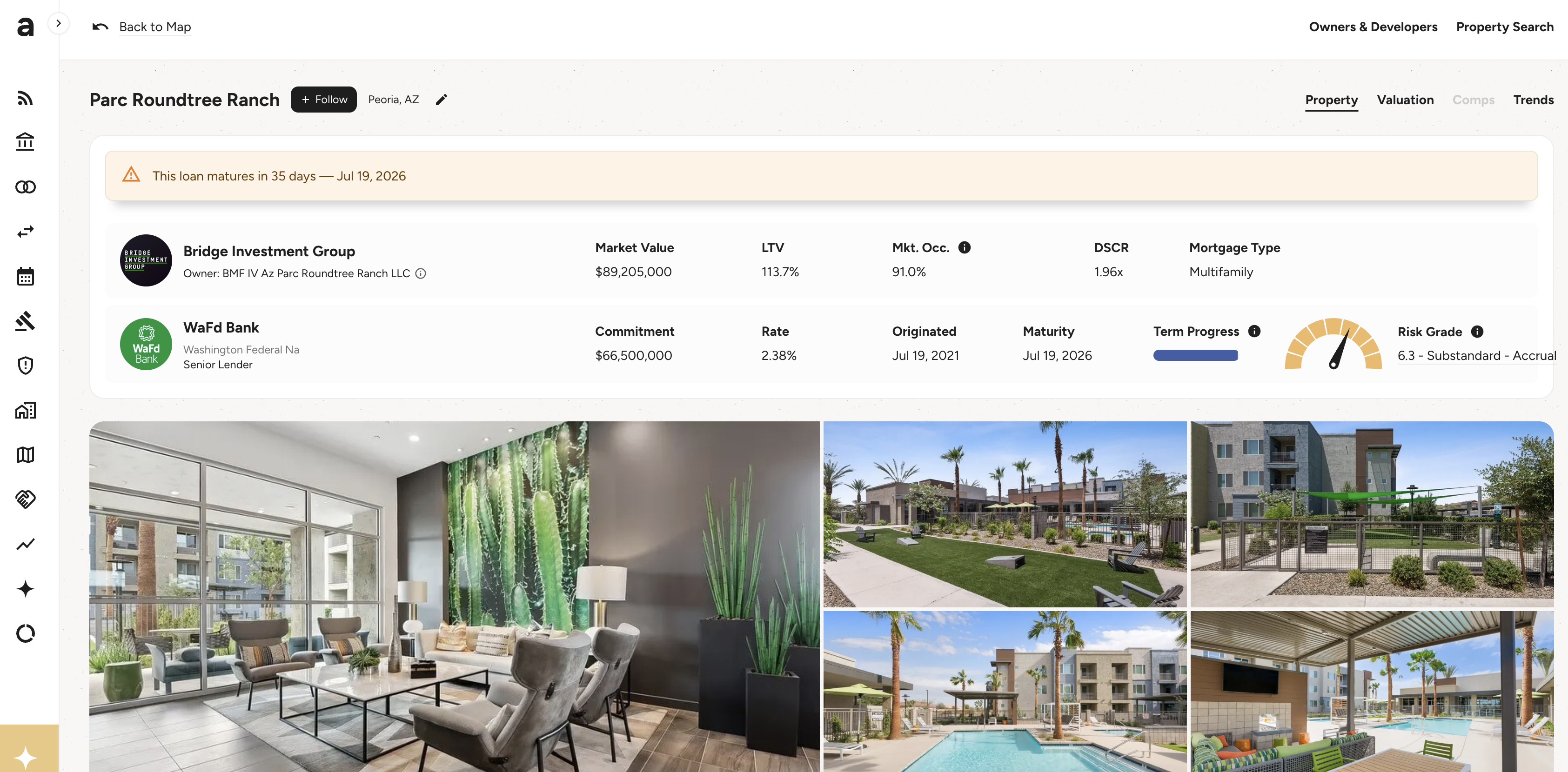 Parc Roundtree Ranch property detail with matched mortgage data
