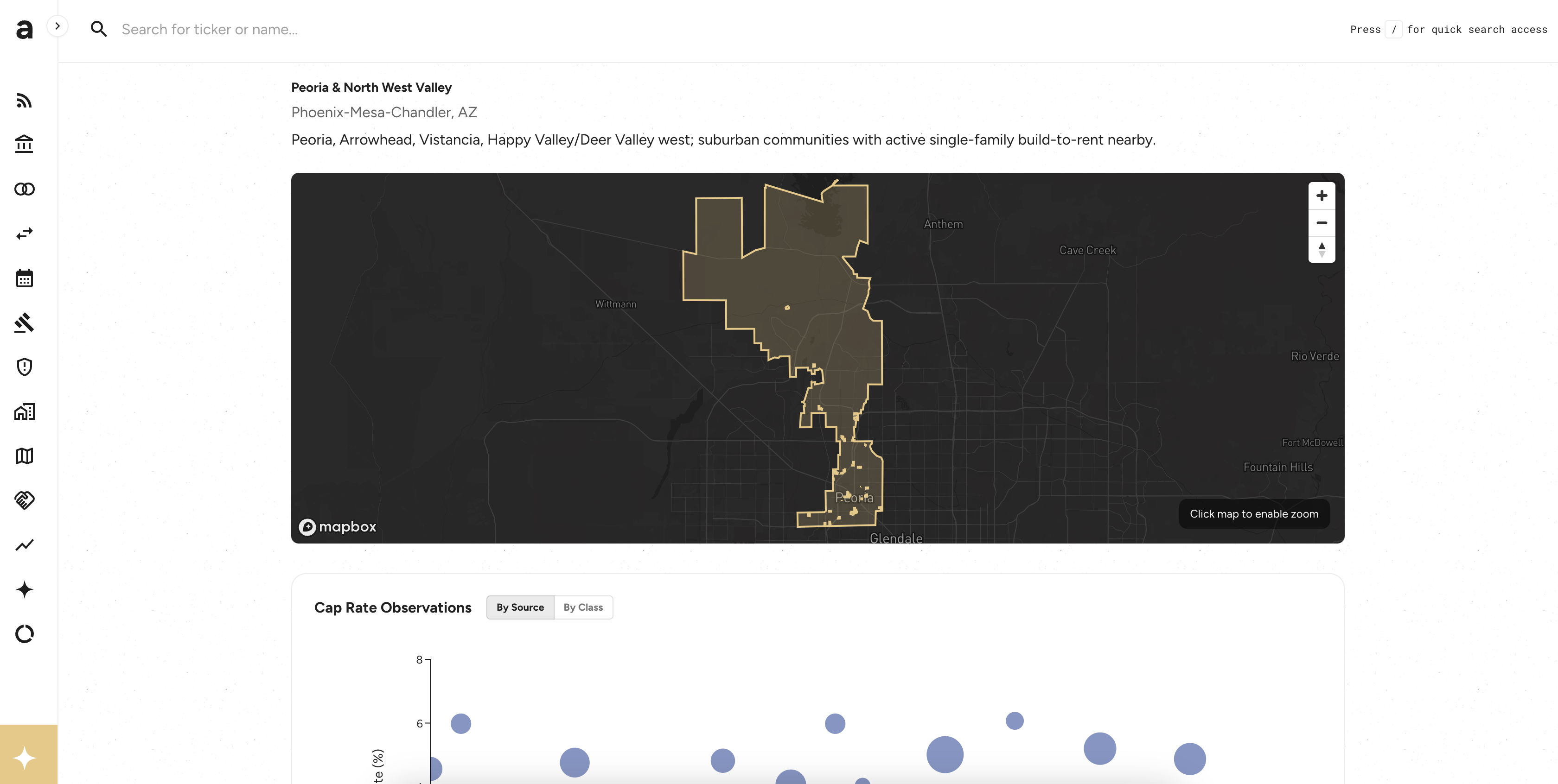 Data infrastructure dashboard